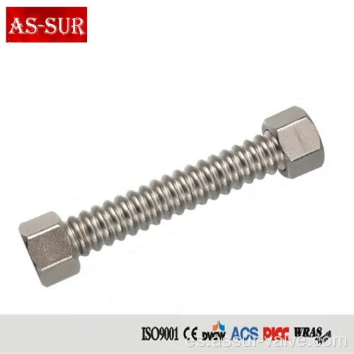 Manguera de gas de acero inoxidable corrugada SS304